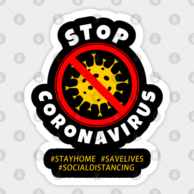 STOP Coronavirus Sticker by Masahiro Lab